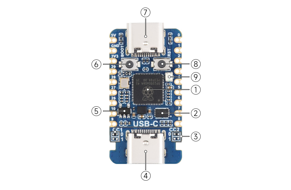 RP2350-USB-C Hardware Resources