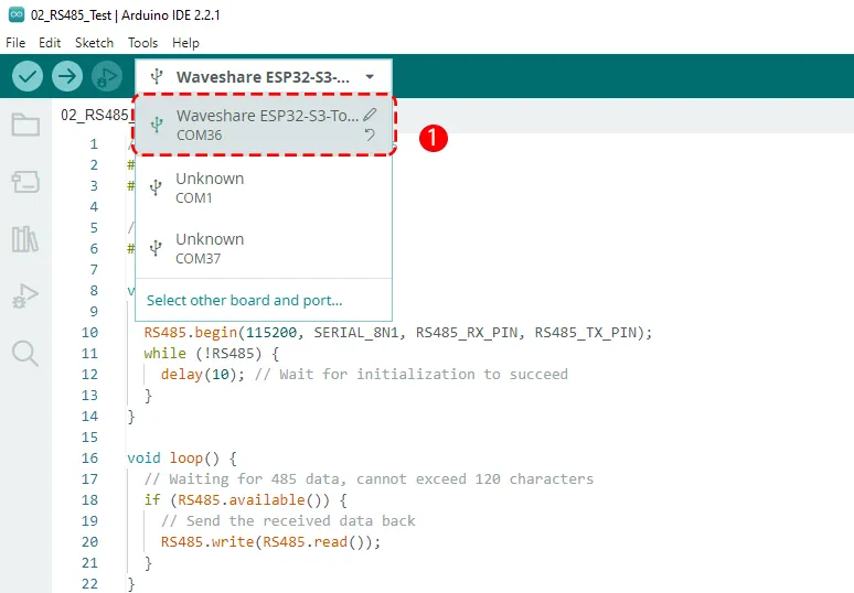 ESP32-S3-Touch-LCD-7 RS485 demo 5
