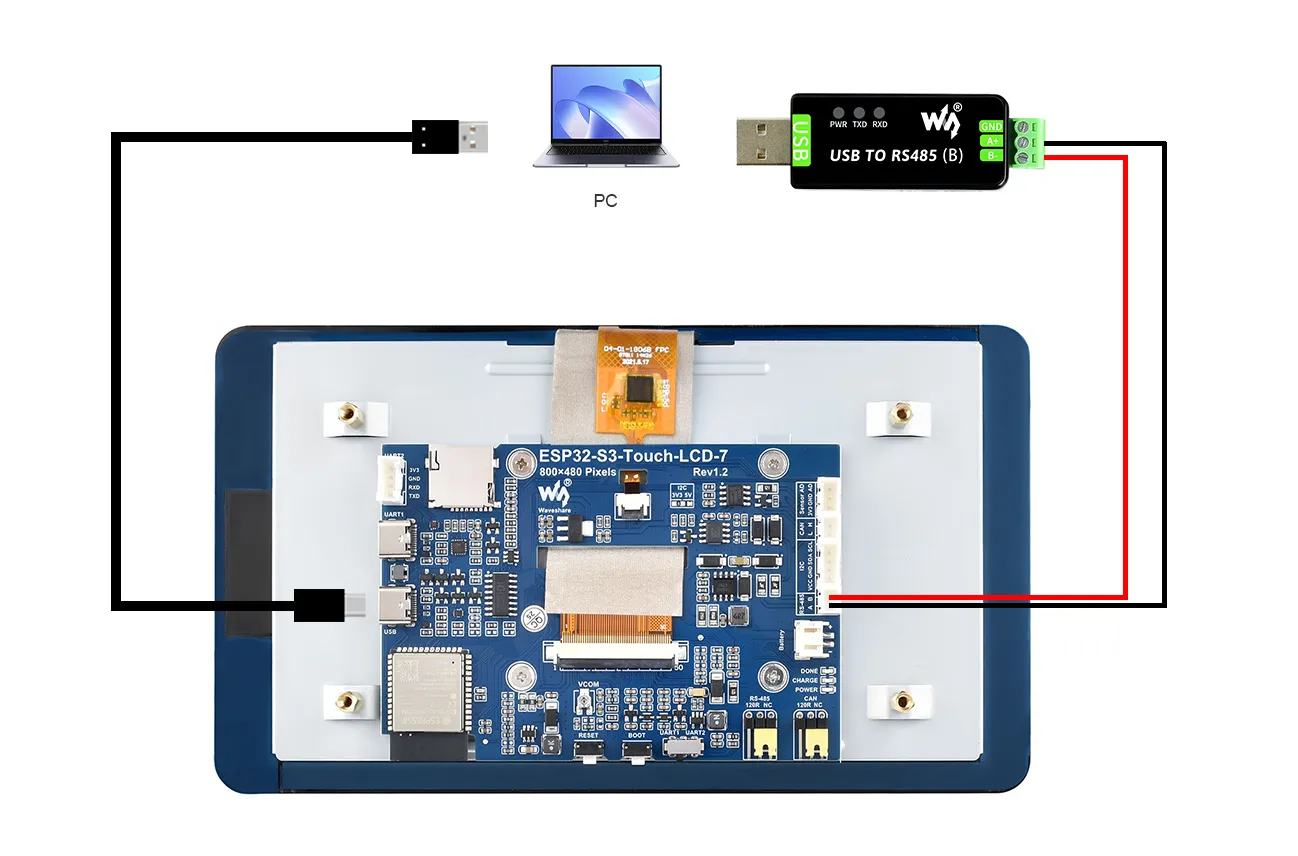 RS485 hardware connection