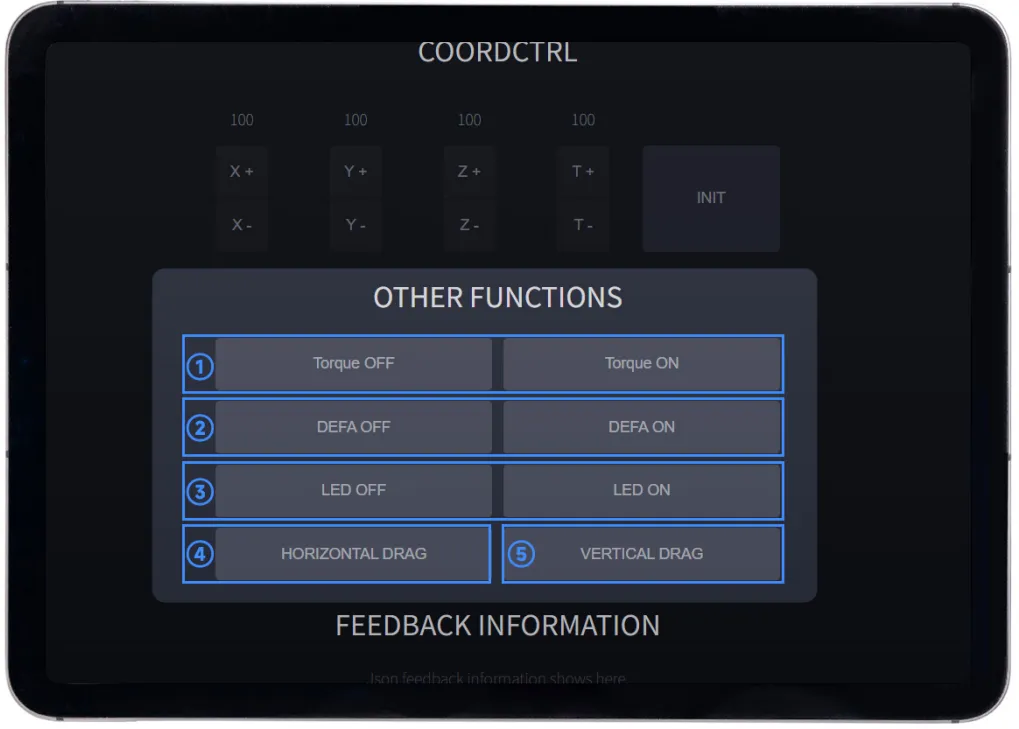 RoArm-M2_Web Other Functions Annotation
