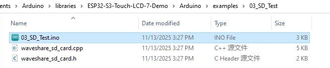 ESP32-S3-Touch-LCD-7 TF demo 5