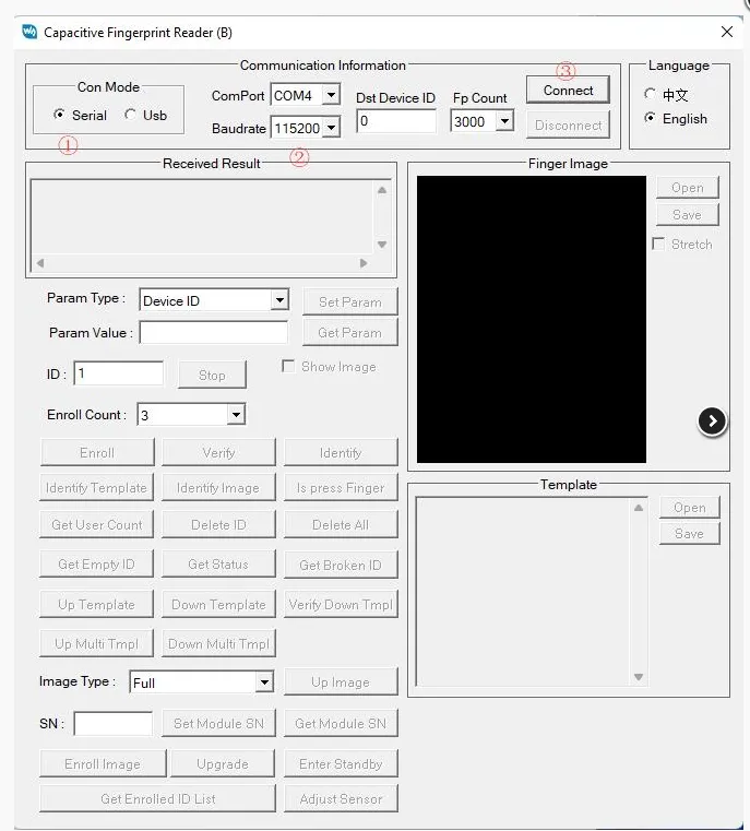 PC Software Interface and Communication Method Selection