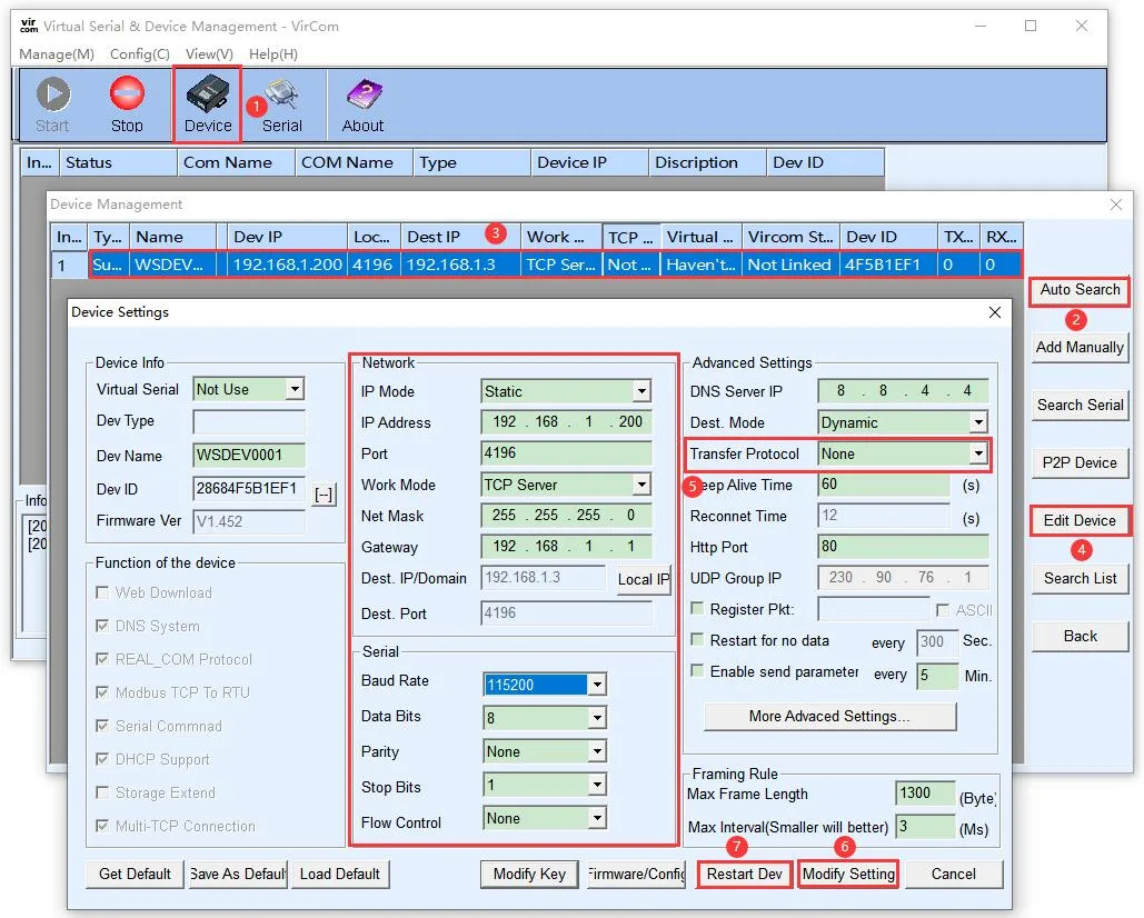  Modbus POE ETH IO 8CH Parameter Configuration