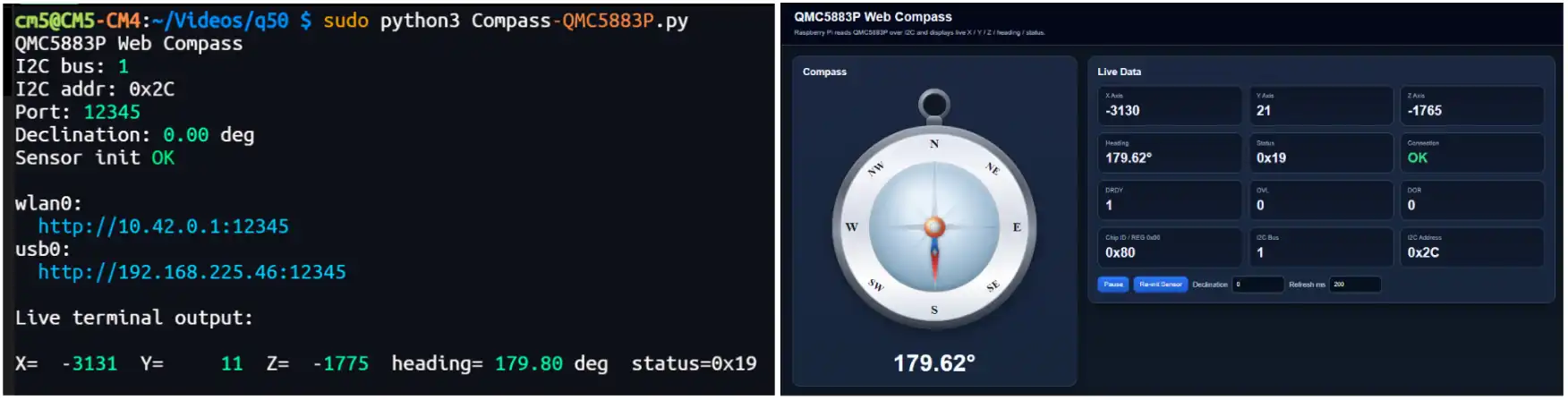 Compass Web Interface