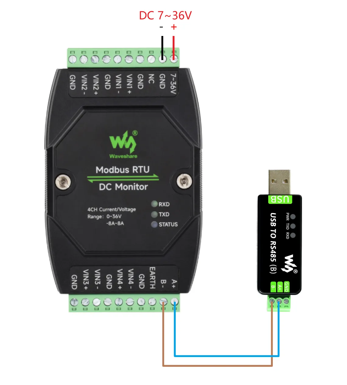 Modbus_RTU_DC_Monitor Interface Introduction