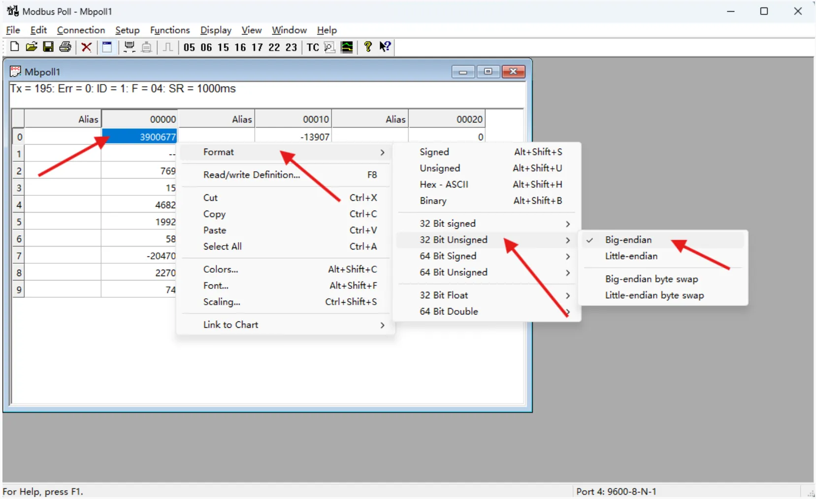Modbus RTU PWM Input 8CH Modbus Poll Software Test Step 3
